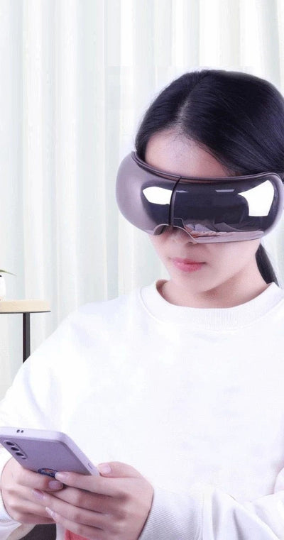 Heated Eye Massage Glasses With Air Pressure Vibrating And Bluetooth Music