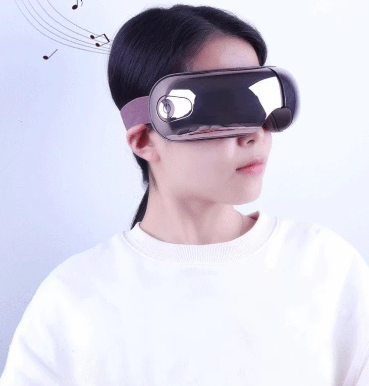 Heated Eye Massage Glasses With Air Pressure Vibrating And Bluetooth Music