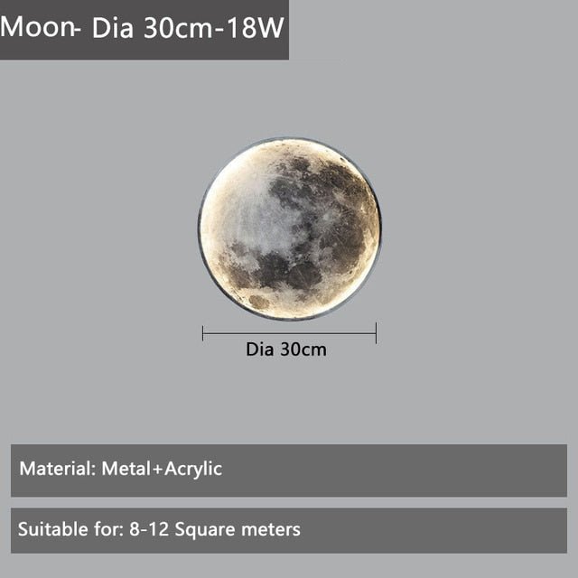 Luxury Moon Wall Lamp Nordic Light For Living Room Bedroom Hallway