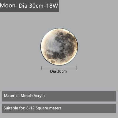 Luxury Moon Wall Lamp Nordic Light For Living Room Bedroom Hallway