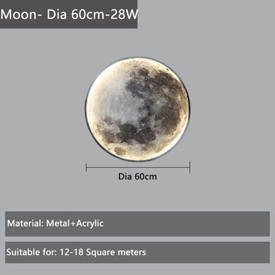 Luxury Moon Wall Lamp Nordic Light For Living Room Bedroom Hallway