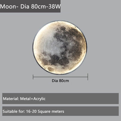Luxury Moon Wall Lamp Nordic Light For Living Room Bedroom Hallway