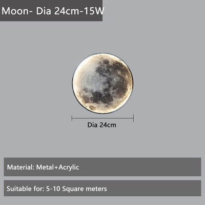 Luxury Moon Wall Lamp Nordic Light For Living Room Bedroom Hallway