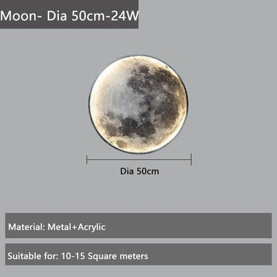 Luxury Moon Wall Lamp Nordic Light For Living Room Bedroom Hallway