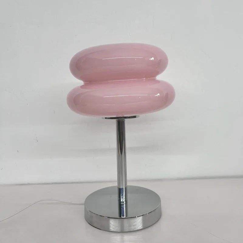 Macaron Glass Table Lamp Tricolor Dimming Eye-Caring Night Light