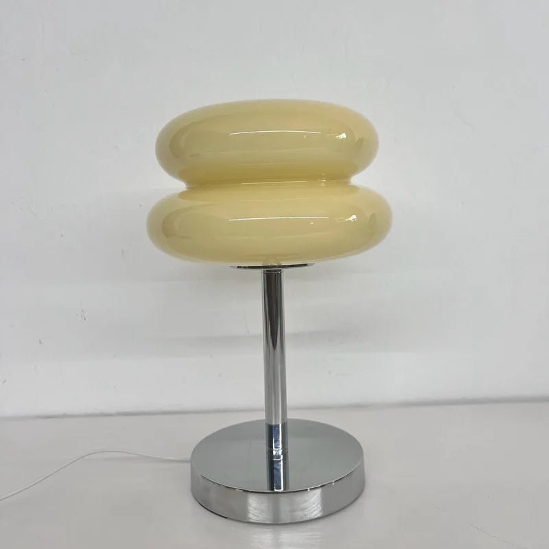 Macaron Glass Table Lamp Tricolor Dimming Eye-Caring Night Light