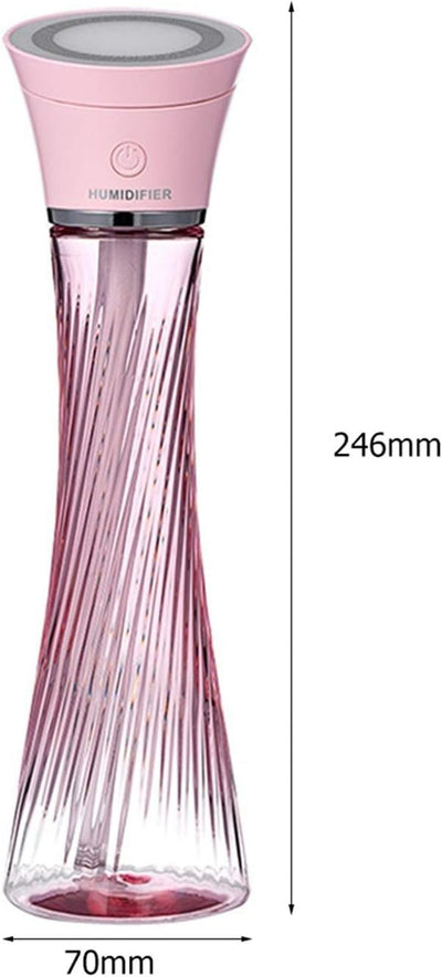 Magic Tower Portable USB Air Humidifier With Night Light 250ml Tank