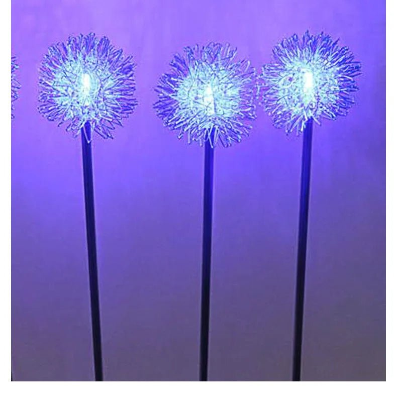 Solar Dandelion Garden Lights LED Fairy Firework Outdoor Decor
