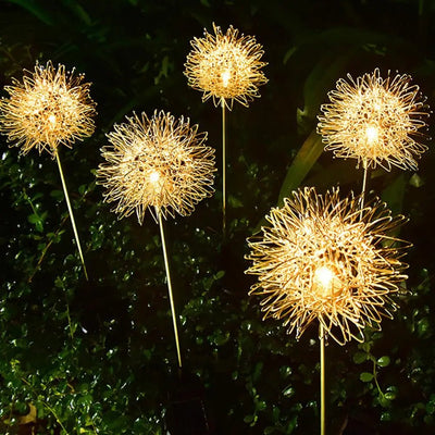 Solar Dandelion Garden Lights LED Fairy Firework Outdoor Decor