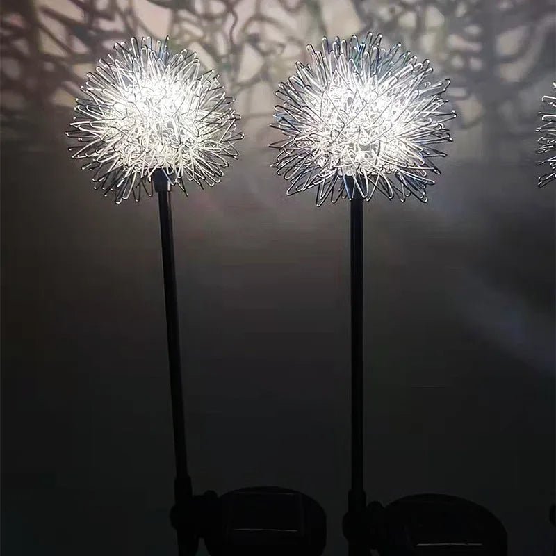 Solar Dandelion Garden Lights LED Fairy Firework Outdoor Decor