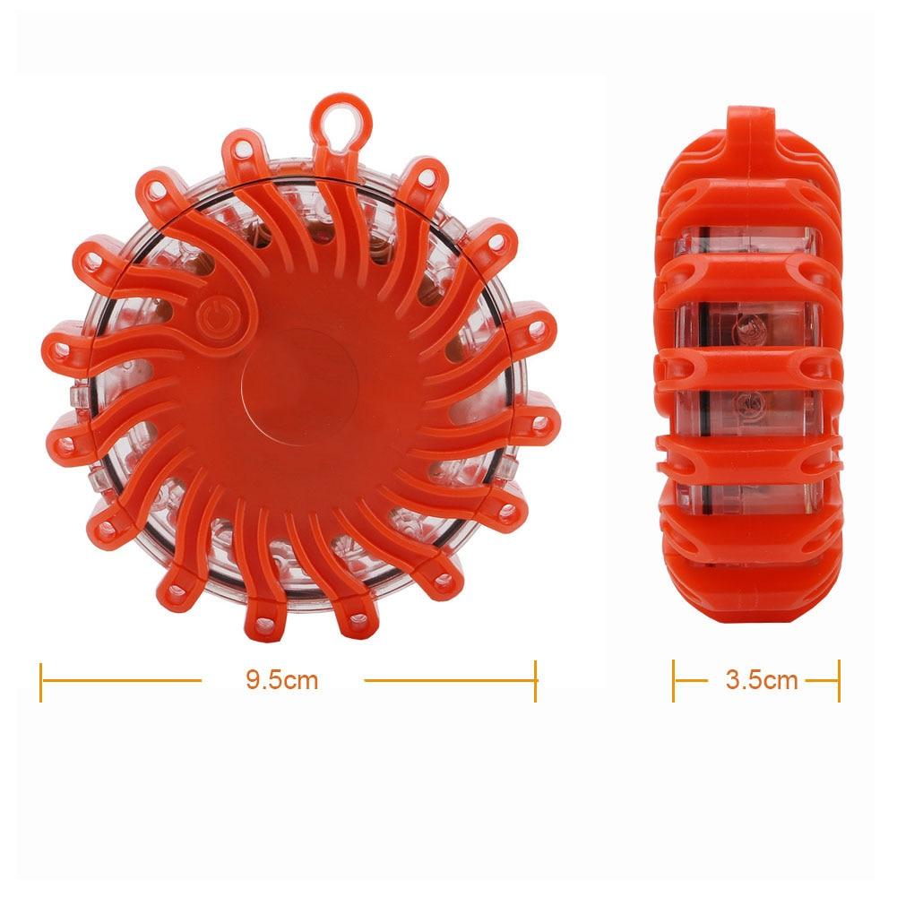 Magnetic LED Emergency Safety Flare Red Warning Light For Vehicles