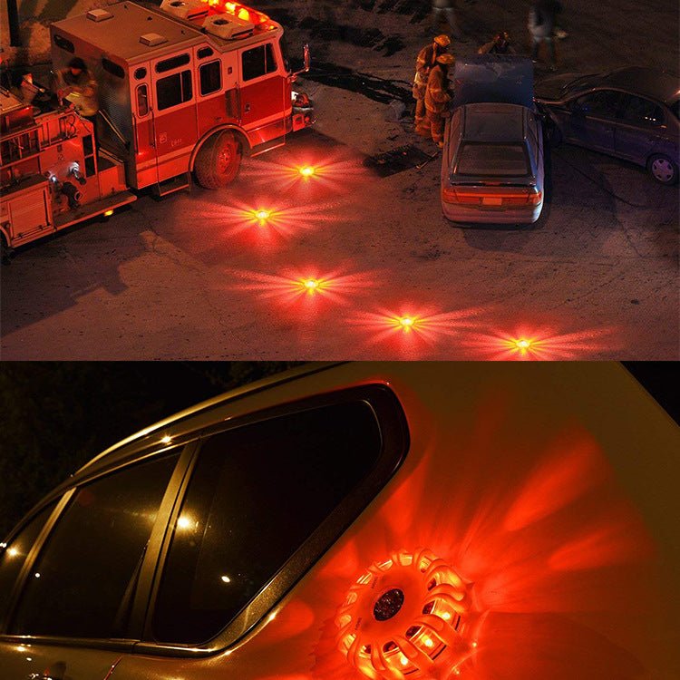 Magnetic LED Emergency Safety Flare Red Warning Light For Vehicles