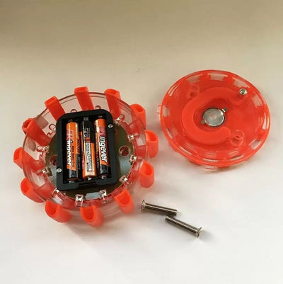 Magnetic LED Emergency Safety Flare Red Warning Light For Vehicles