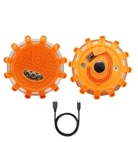 Magnetic LED Emergency Safety Flare Red Warning Light For Vehicles