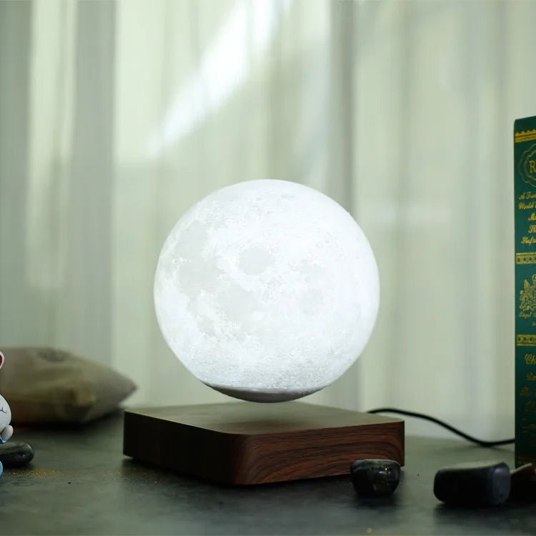 Magnetic Levitating Moon Lamp With Floating Jupiter And Saturn Lights