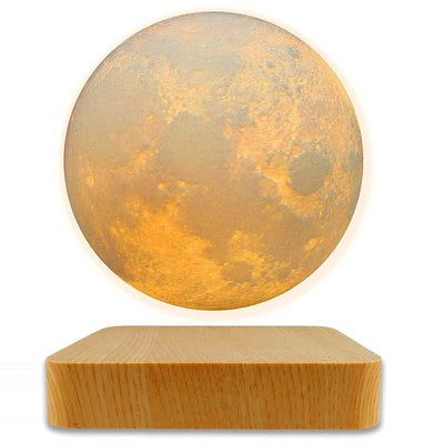 Magnetic Levitating Moon Lamp With Floating Jupiter And Saturn Lights