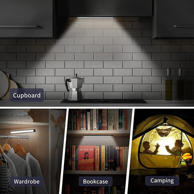 Magnetic LED Light Bar With Motion Sensor Under Cabinet Lighting