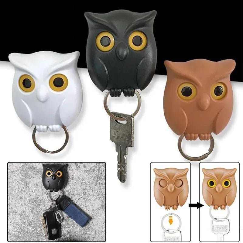 Magnetic Key Holder Night Owl With Automatic Open Close Feature