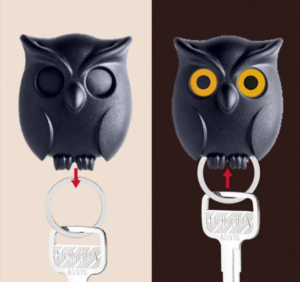 Magnetic Key Holder Night Owl With Automatic Open Close Feature