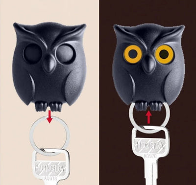 Magnetic Key Holder Night Owl With Automatic Open Close Feature