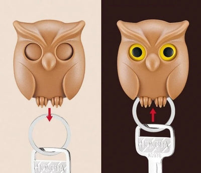 Magnetic Key Holder Night Owl With Automatic Open Close Feature