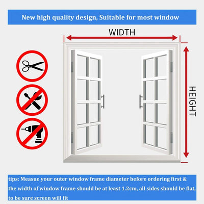 Magnetic Window Screen Adjustable Mesh Washable Anti Mosquito Net