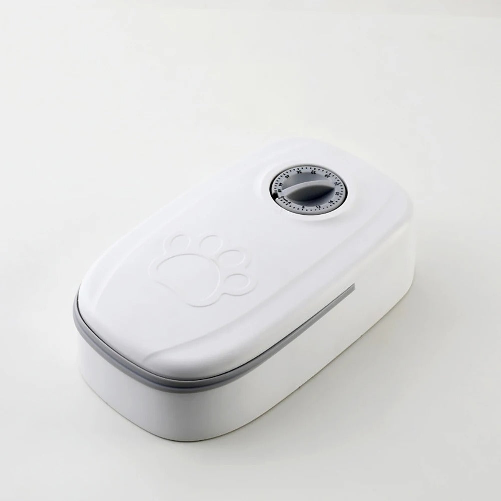 Automatic Pet Food Dispenser With Programmable Timer For Cats And Dogs