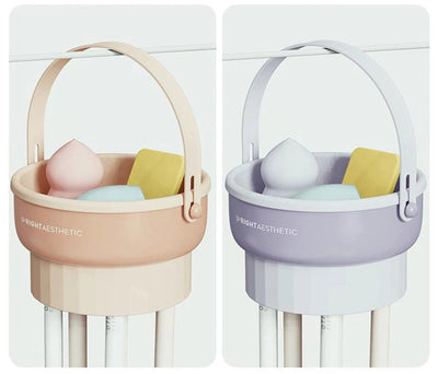 Makeup Brush Silicone Cleaning Mat With Holder And Drying Pad