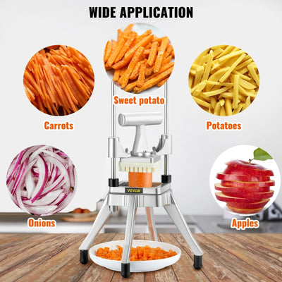 Manual Vegetable Dicer Stainless Steel Fruit And Vegetable Cutter For Kitchen
