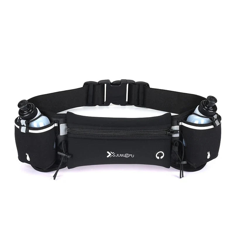 Marathon Trail Running Waist Pack With Dual Pockets For Phone And Bottle