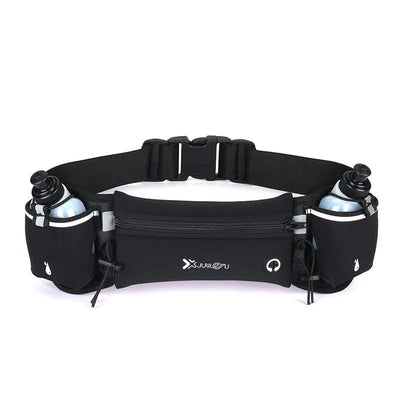 Marathon Trail Running Waist Pack With Dual Pockets For Phone And Bottle