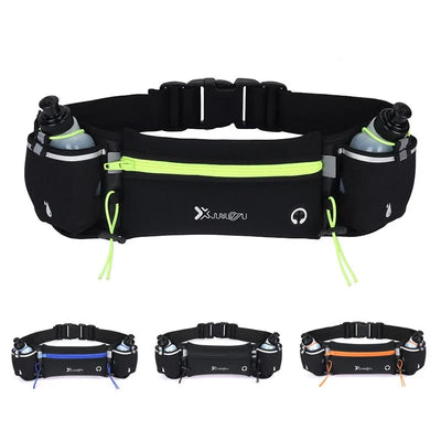 Marathon Trail Running Waist Pack With Dual Pockets For Phone And Bottle