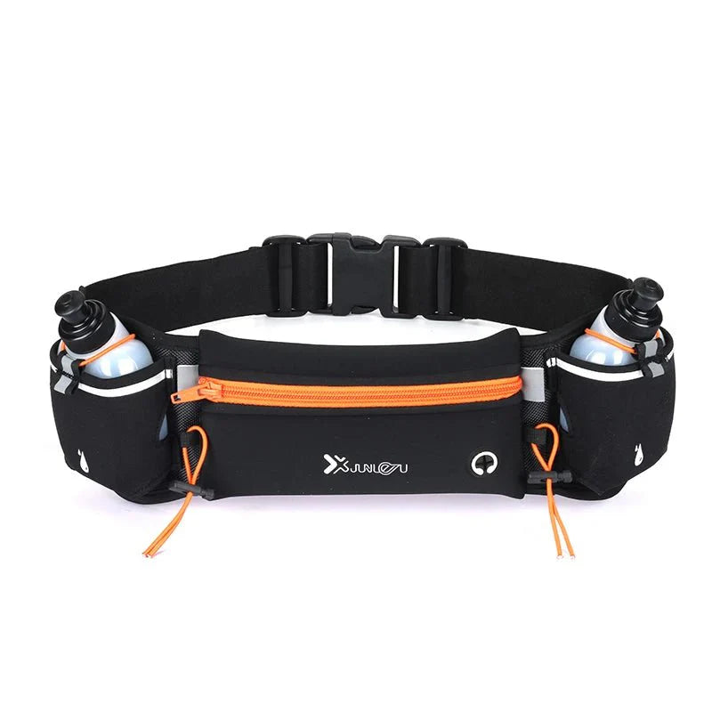 Marathon Trail Running Waist Pack With Dual Pockets For Phone And Bottle