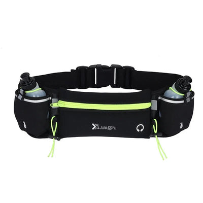 Marathon Trail Running Waist Pack With Dual Pockets For Phone And Bottle