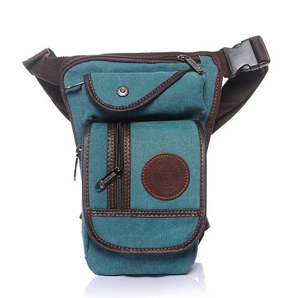 Outdoor Canvas Drop Leg Bag For Motorcycle Travel Hiking Climbing