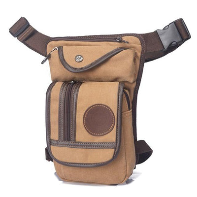 Outdoor Canvas Drop Leg Bag For Motorcycle Travel Hiking Climbing