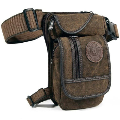 Outdoor Canvas Drop Leg Bag For Motorcycle Travel Hiking Climbing