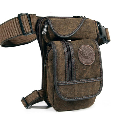 Outdoor Canvas Drop Leg Bag For Motorcycle Travel Hiking Climbing