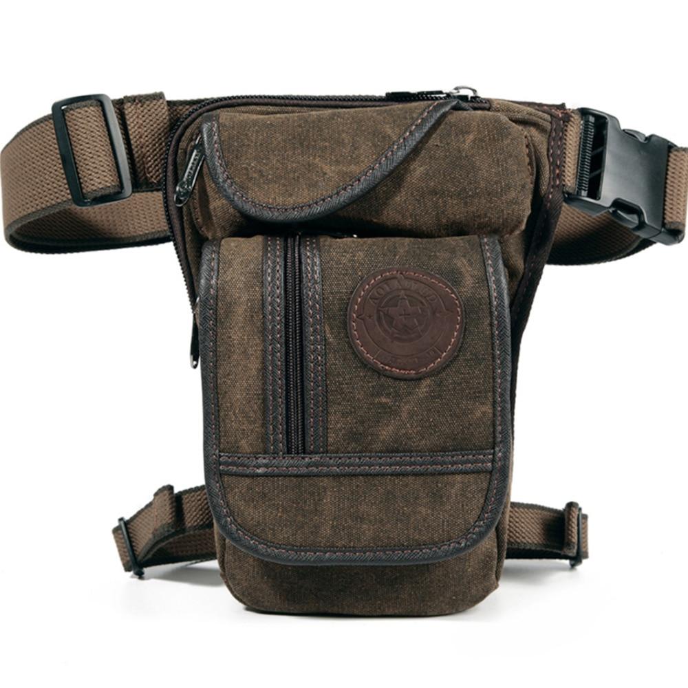 Outdoor Canvas Drop Leg Bag For Motorcycle Travel Hiking Climbing