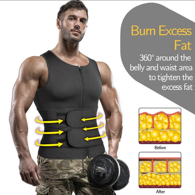 Men's Neoprene Sauna Vest Slimming Body Shaper For Workout