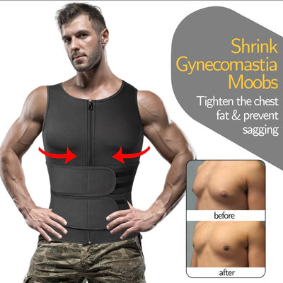 Men's Neoprene Sauna Vest Slimming Body Shaper For Workout