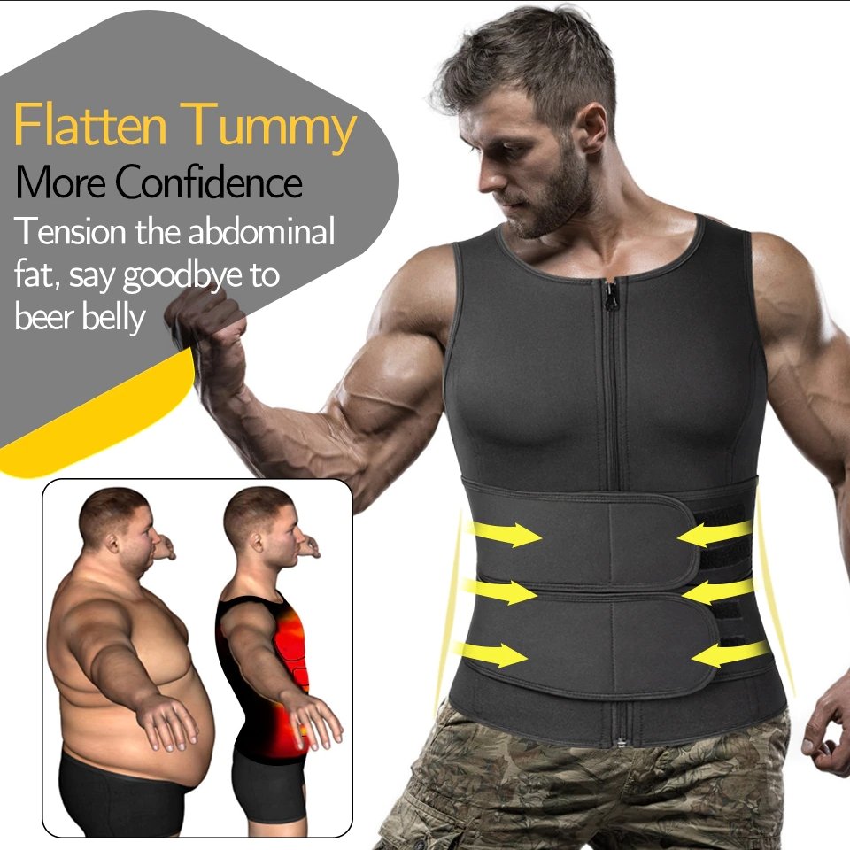 Men's Neoprene Sauna Vest Slimming Body Shaper For Workout