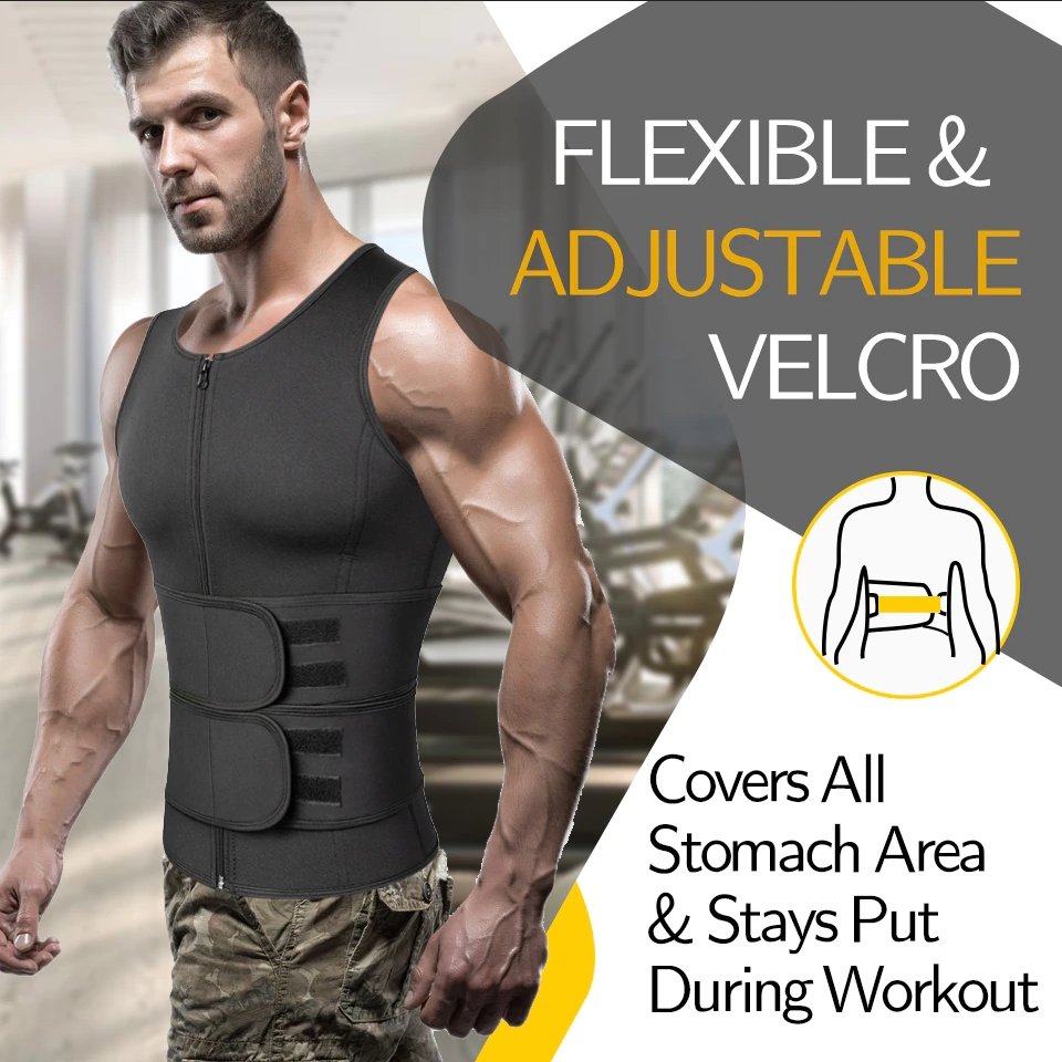 Men's Neoprene Sauna Vest Slimming Body Shaper For Workout