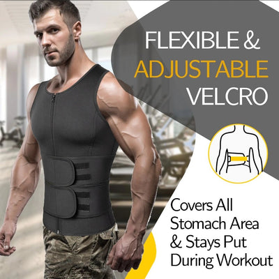 Men's Neoprene Sauna Vest Slimming Body Shaper For Workout