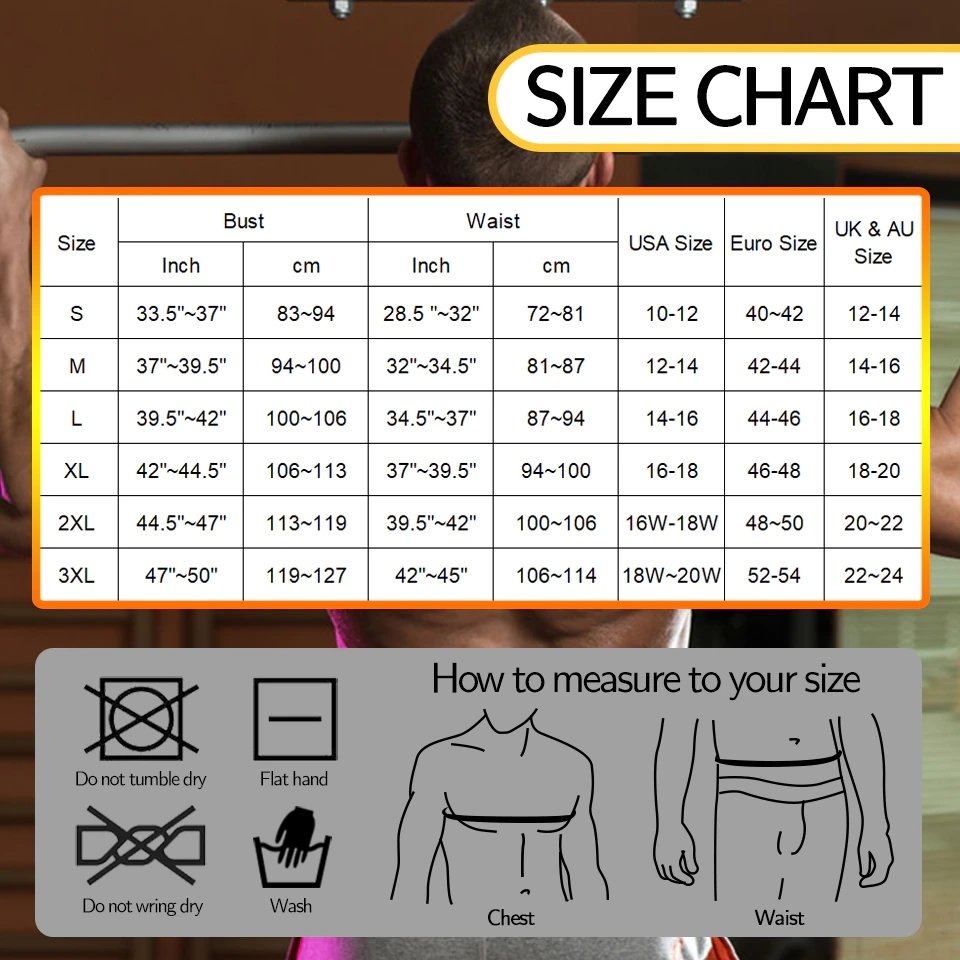 Men's Neoprene Sauna Vest Slimming Body Shaper For Workout