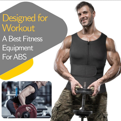 Men's Neoprene Sauna Vest Slimming Body Shaper For Workout