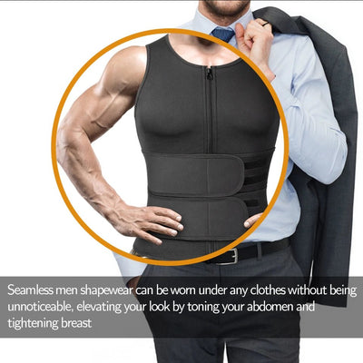 Men's Neoprene Sauna Vest Slimming Body Shaper For Workout