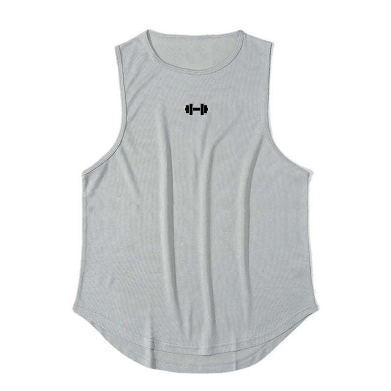 Men's Gym Tank Top Sleeveless Quick-Dry Workout Shirt For Fitness