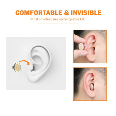 Micro Digital CIC Hearing Aid Invisible In Ear Sound Amplifier
