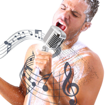 Microphone-Shaped Shower Head Unique Bathroom Accessory For Music Lovers